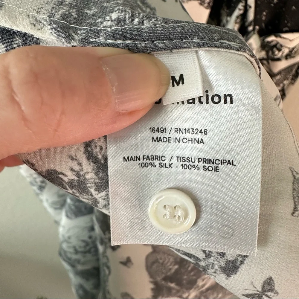 REFORMATION Elysian Merrick Silk Maxi Wrap Dress SZ M - Picture 7 of 7